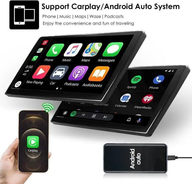Alt view image 4 of 7 - 10.4 Inch HD Touchscreen Android 14 Stereo Car Radio Upgrade for Ford Fiesta 2009-2016 Wireless Apple Carplay | Android Auto 2G+32G WiFi GPS Navigation Bluetooth 5.0 FM,SWC,Car Tablet