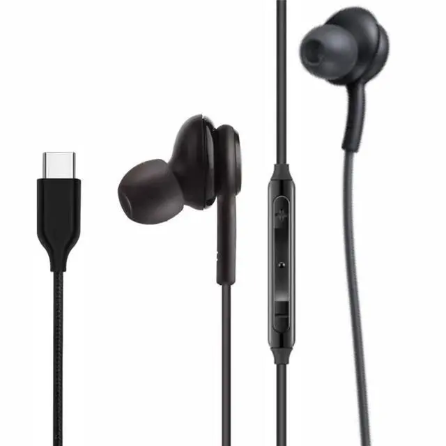Main image of 2026 Completely Upgraded Version Earbuds Stereo in-Ear Headphones for Samsung Galaxy S25 S24 S23 S22 S21 S20, Note 10, 10+ with Microphone and Volume Remote Type-C Connector-Black
