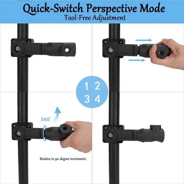 Alt view image 3 of 7 - Aluminum 0 Degree Mount Compatible with LVS34/LVS32/LVS62/Active Target, MultiMode Transducer Mount for Pole & Trolling Motor Shaft