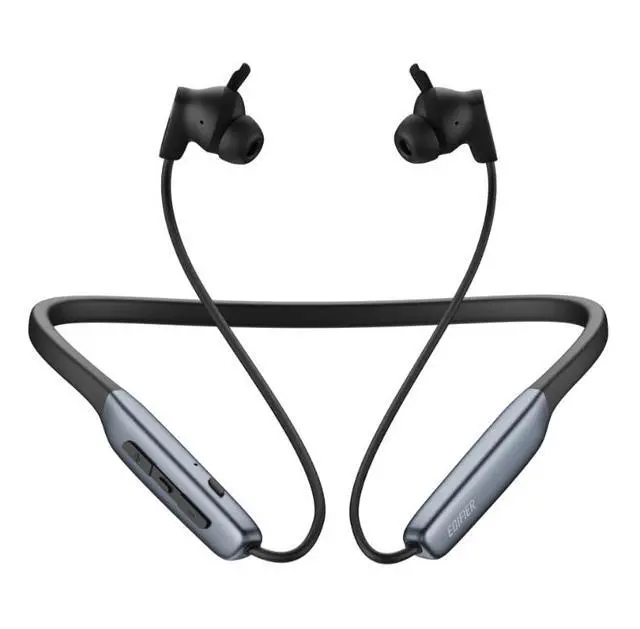 Alt view image 4 of 7 - W280NB Pro Neckband Bluetooth Wireless Headphones, IP55, Black 45dB Hybrid Active Noise Cancellation, Hi-Res Audio with LDAC, Bluetooth 5.4 Multipoint, 23H Playtime, Low Latency Game Mode