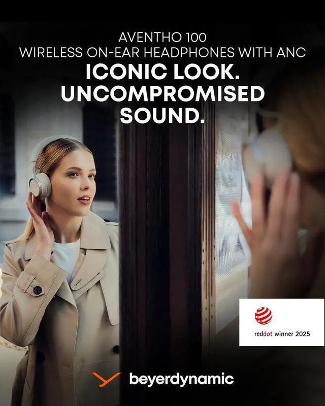 Alt view image 3 of 7 - AVENTHO 100 Premium On Ear Wireless Bluetooth Headphones with Active Noise Cancelling ANC, up to 60 Hours of Playtime, USB-C Charging, Foldable Design, Personalized Sound via App (Brown)