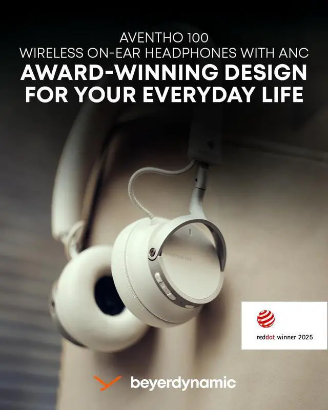 Alt view image 4 of 7 - AVENTHO 100 Premium On Ear Wireless Bluetooth Headphones with Active Noise Cancelling ANC, up to 60 Hours of Playtime, USB-C Charging, Foldable Design, Personalized Sound via App (Brown)