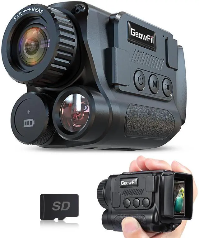 Main image of Night Vision Monocular, 4K Infrared Digital Night Vision Goggle | 850nm IR, 40M Photo & 4K Video, 984FT Range, 8X Zoom, Rechargeable, SD Card Included for Hunting Camping Adventure