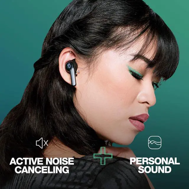 Alt view image 4 of 4 - Indy ANC in-Ear Noise Canceling True Wireless Earbuds, 32 Hour Battery, Microphone, Works with iPhone Android and Bluetooth Devices - Black