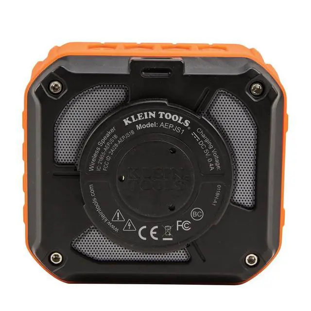 Alt view image 5 of 7 - AEPJS1 Bluetooth Speaker, Wireless Portable Jobsite Speaker Plays Audio and Answers Calls Hands Free, IPX5, Worksite Ready