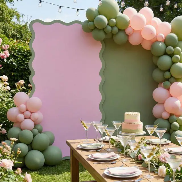 Alt view image 7 of 7 - 6ft A Tini Bit Older Birthday Decorations Pink Martini Party Backdrop Birthday Party Background Decor for Women Bar Wedding Bachelorette Bridal Shower Supplies