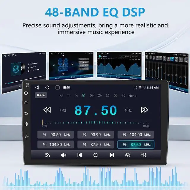 Alt view image 5 of 7 - Car Radio Stereo for Ford F150 2009-2012 CarPlay/Android Auto | 5G WiFi 9" HD IPS Touch Display Support GPS DSP RDS,Upgrade Bluetooth 5.0 AM/FM with Backup Camera 2GB RAM 32GB ROM