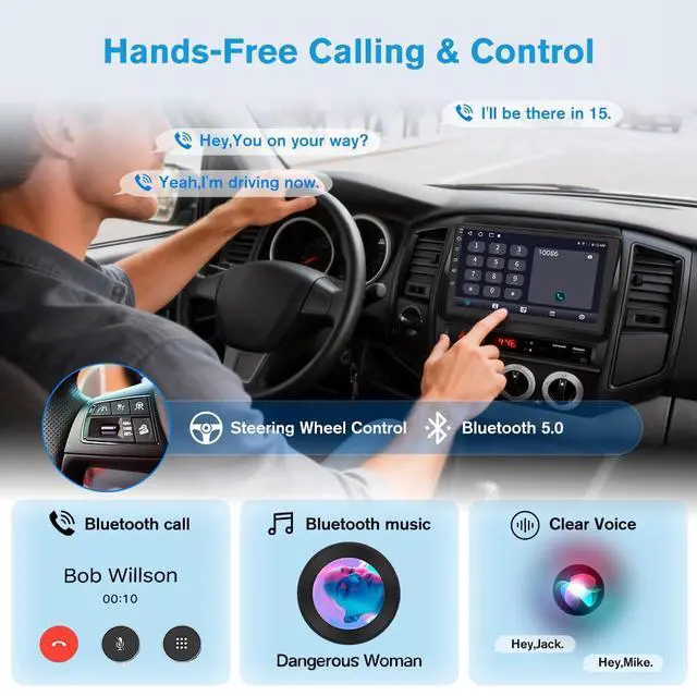 Alt view image 7 of 7 - Car Radio Stereo for Ford F150 2009-2012 CarPlay/Android Auto | 5G WiFi 9" HD IPS Touch Display Support GPS DSP RDS,Upgrade Bluetooth 5.0 AM/FM with Backup Camera 2GB RAM 32GB ROM