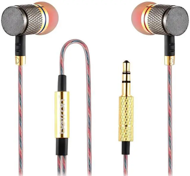 Main image of YSM1000 Earphones Wired Earbud Headphones with 3.5mm Jack | Aluminum, In-Ear, Deep Bass, Tangle-Free 1.2m Cord, S/M/L Ear Buds & Case included, No Mic