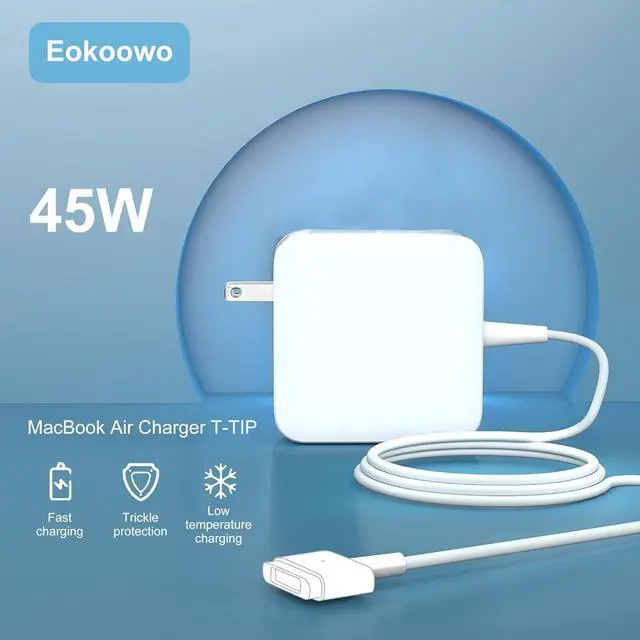 Alt view image 6 of 6 - 45W Charger A1436 A1466 A1465 MacBook Air Mag2 T-Tip 14.85V | Compatible with 11 inch and 13 inch, After Mid 2012, Applicable to 2012-2017, AC Power Adapter