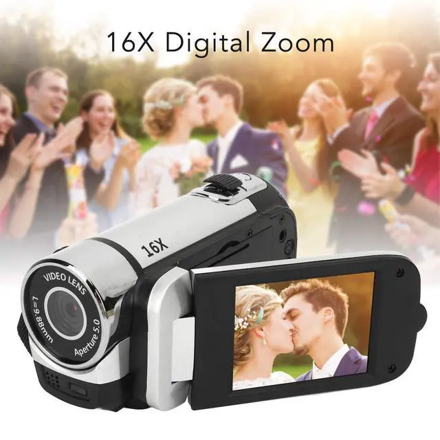 Alt view image 4 of 7 - Vintage Video Camera Camcorder, 16Mp Cam Corder, 1080P Digital Camera, 2.4 Inch Rotatable Screen Camcorder, 16X Zoom HD Video Recorder with Fill Light for Teens Beginner Adult
