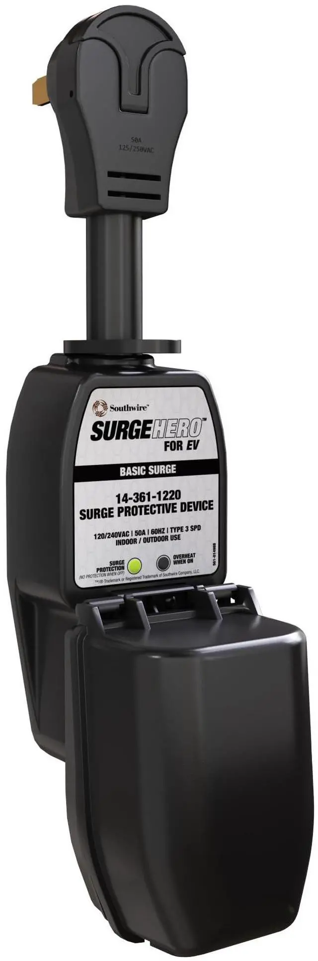 Main image of SurgeHero EV Surge Protector NEMA 14-50 50A with Cover, Outdoor