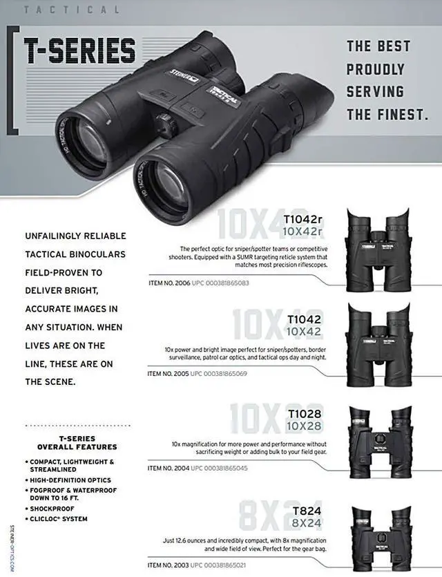 Alt view image 7 of 7 - Tactical Series Binoculars, Lightweight Precision Optics for Any Situation