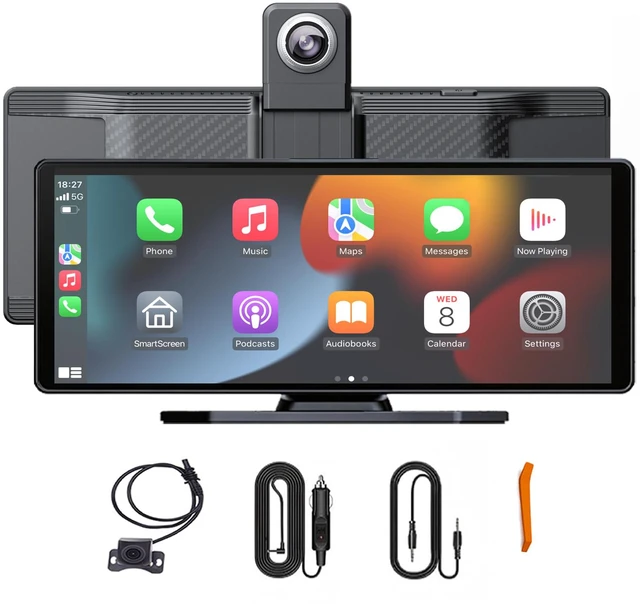 Main image of 10 Inch Wireless Apple CarPlay & Android Auto Screen for Car 4K Dash Cam,Ultra-Light Touchscreen, IP68 1080P Backup Camera, GPS Navigation, Voice Control, Mirror Link