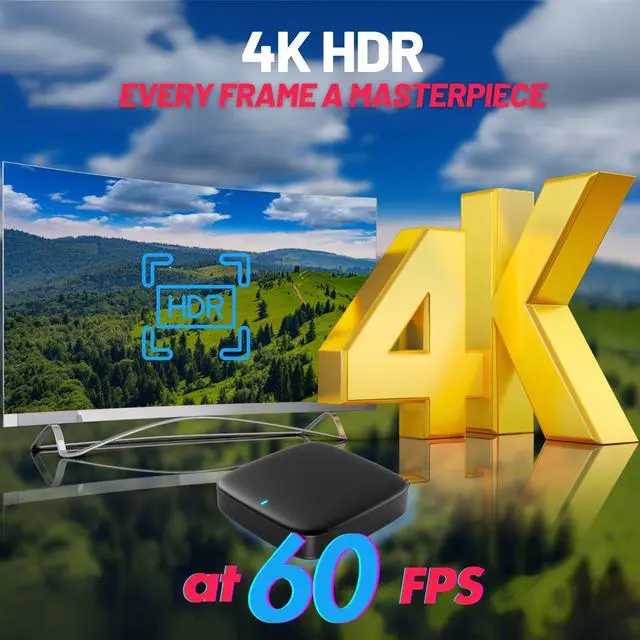 Alt view image 2 of 7 - MAG555 4K Streaming Media Player Google TV OS, Dual-Band Wi-Fi, 4K HDR, Voice-Control Remote Hardware Device Only