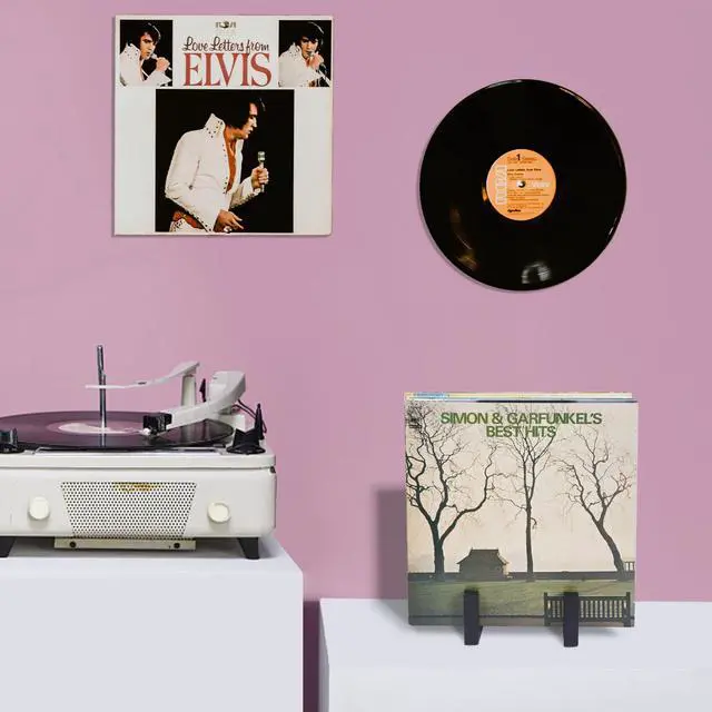 Alt view image 6 of 7 - Vinyl Record Storage Holder, Black Lp Record Holder | Metal Album Storage for Vinyl Records