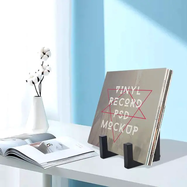 Alt view image 7 of 7 - Vinyl Record Storage Holder, Black Lp Record Holder | Metal Album Storage for Vinyl Records