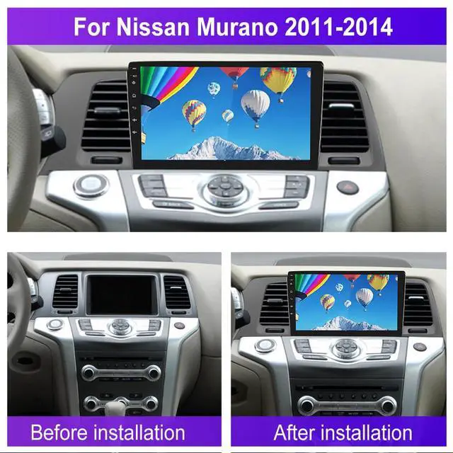 Alt view image 7 of 7 - 4G+128G for Nissan Murano 2008-2014 Android Car Radio, Car Stereo Wireless Carplay Android auto GPS WiFi 9'' Touchscreen Mirror Link HiFi Bluetooth FM/RDS Radio + Rear Camera