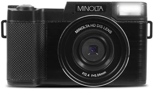 Alt view image 5 of 7 - 30MP Digital Camera 2.7K Ultra HD Video, 3-inch 180° LCD Screen, Face Detection, Anti-Shake, 9 Scene Modes, Photo Burst, Panorama, CMOS Sensor, 32GB Card (Black)