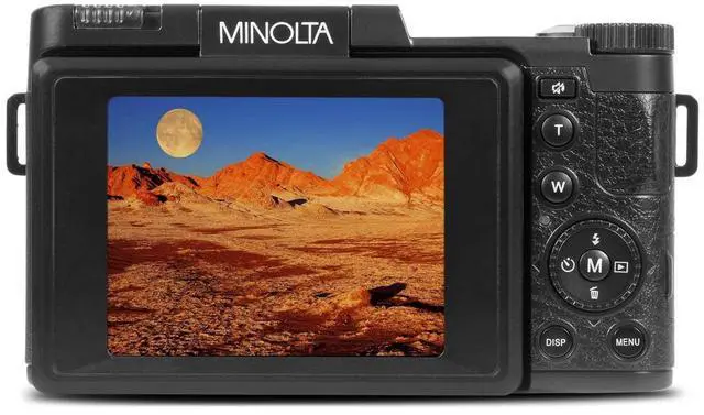 Alt view image 6 of 7 - 30MP Digital Camera 2.7K Ultra HD Video, 3-inch 180° LCD Screen, Face Detection, Anti-Shake, 9 Scene Modes, Photo Burst, Panorama, CMOS Sensor, 32GB Card (Black)