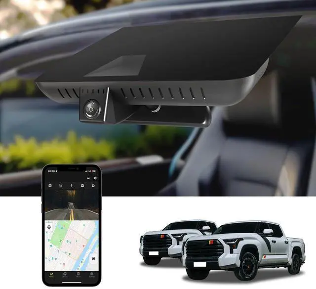 Main image of 4K Dash Cam for 2022-2026 Toyota Tundra Sequoia 2023-2026 | UHD 2160P Video,Built-in WiFi & APP,Loop Recording,G-Sensor, f/1.6 Aperture,No Wiring,Hidden OEM Style,64GB Card