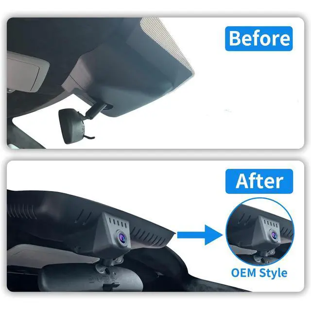 Alt view image 3 of 7 - 4K Dash Cam for 2022-2026 Toyota Tundra Sequoia 2023-2026 | UHD 2160P Video,Built-in WiFi & APP,Loop Recording,G-Sensor, f/1.6 Aperture,No Wiring,Hidden OEM Style,64GB Card