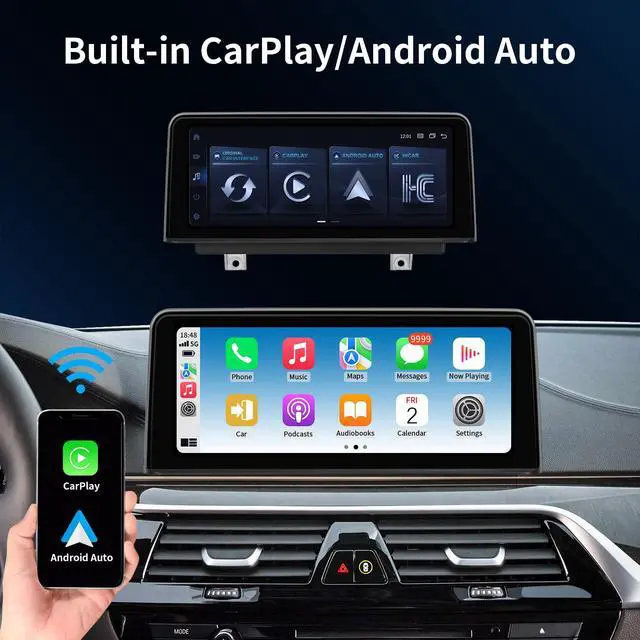 Alt view image 2 of 7 - Wireless CarPlay/Android Auto 10.25 Inch Touchscreen for BMW 3/4 Series F30/F31/F32/F33/F34/F35/F36 (2013-2015) with NBT System, Car Radio Receiver, Multimedia, Bluetooth, Car Stereo