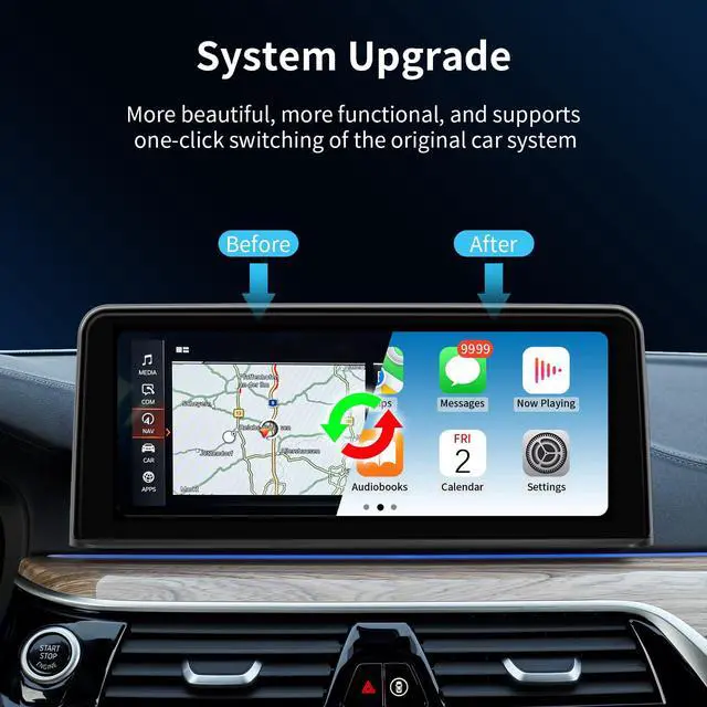 Alt view image 4 of 7 - Wireless CarPlay/Android Auto 10.25 Inch Touchscreen for BMW 3/4 Series F30/F31/F32/F33/F34/F35/F36 (2013-2015) with NBT System, Car Radio Receiver, Multimedia, Bluetooth, Car Stereo