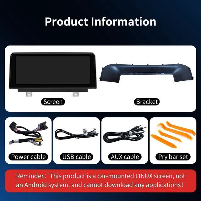 Alt view image 7 of 7 - Wireless CarPlay/Android Auto 10.25 Inch Touchscreen for BMW 3/4 Series F30/F31/F32/F33/F34/F35/F36 (2013-2015) with NBT System, Car Radio Receiver, Multimedia, Bluetooth, Car Stereo