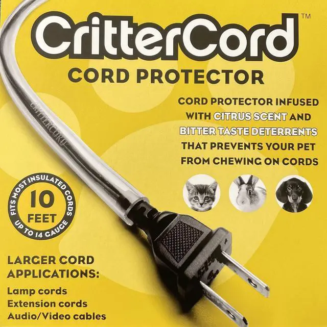 Main image of Cord Protector - CritterCord - A New Way to Protect Your Pet from Chewing Hazardous Cords