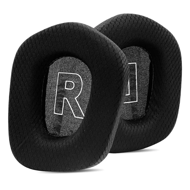 Alt view image 6 of 7 - Replacement Earpads for Logitech G733 G535 G335 Lightspeed Wireless Gaming Headset, Ear Pads Cushions with Comfort Noise Isolation Foam (Black)