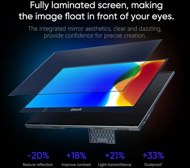 Alt view image 2 of 7 - New! Portable Monitor 15.6'' FHD 1080P -Gaming Ultra-Slim Portable Laptop Monitor with Kickstand & Speakers - IPS Display for PC, MAC, Phone, Xbox, PS5 - USB C & HDMI Connectivity