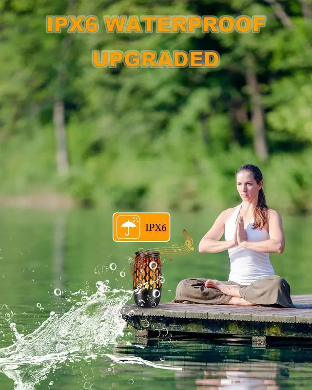 Alt view image 3 of 7 - Upgraded Outdoor Bluetooth Speakers Waterproof, 10 Watt Surround HD Sound Multi-Sync Auto-Pairing up to 100 Speakers, Cool Gadgets Gifts for Men, Outdoor Speaker with Light for Patio Party (2 Pack)