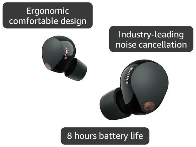 Alt view image 2 of 2 - WF-1000XM5 Noise-Canceling Earbuds with Alexa, 24hr Battery, IPX4 Rating - For iOS & Android International Version
