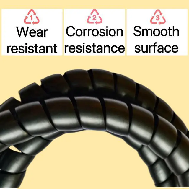Alt view image 5 of 7 - Spiral Wrap Cable Protector - 2.0" OD x 10' Pre-Cut Lengths - Safe Hose Protector to Avoid Wear and Extend Life for Hydraulic Pneumatic Hoses