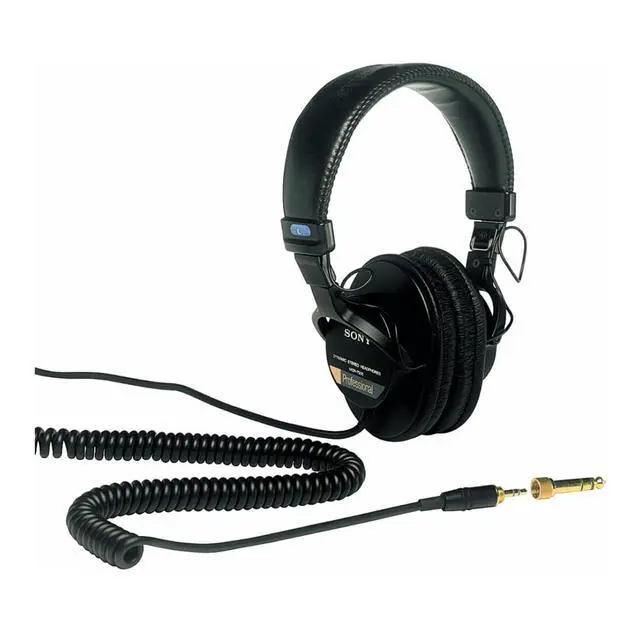 Alt view image 5 of 7 - MDR7506 Folding Professional Closed Ear Headphones W/Nylon Braided Cable W/Nylon Braided Cable
