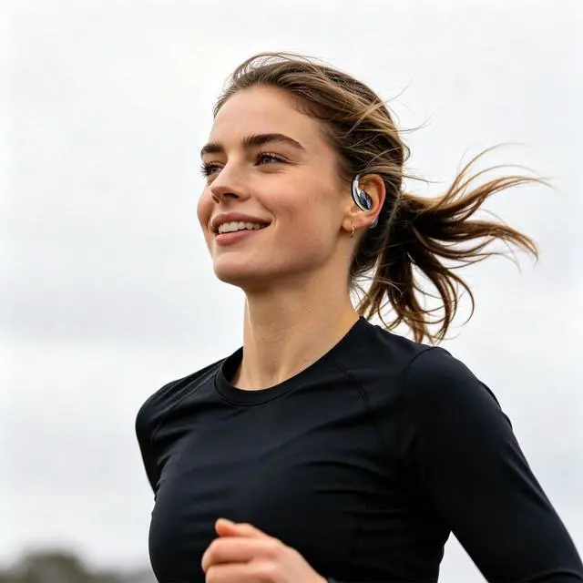 Alt view image 2 of 7 - Open-Ear Headphones360° Rotating Charging Case, Ergonomic Earhook | Bluetooth 6.0, IPX5, 60H Playtime, ENC Call Noise Reduction, Superior Sound Quality, Stable Fit for Commute & Workout