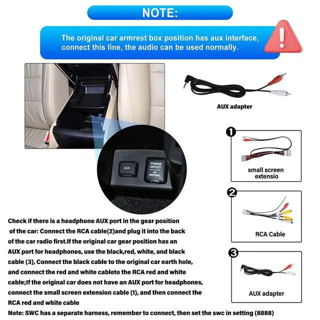 Alt view image 3 of 7 - Android 13 Car Stereo for Honda Accord 2008 2009 2010 2011 2012 2013 10.1 Inch Touch Screen 2G+64G CarPlay Android Auto Car Radio Bluetooth GPS Navigation HiFi WiFi FM SWC Backup Camera MIC