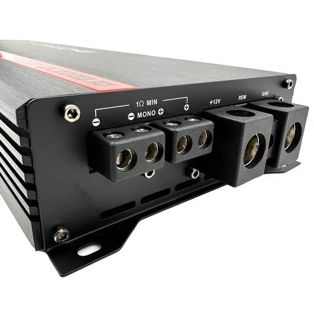 Alt view image 4 of 5 - Warzone Series Car Amplifiers - True RMS Power Class D Amps, 1/2/4 Ohm Stable, Multi-Channel and Monoblock Options, Remote Sub Control (2200W / Monoblock)