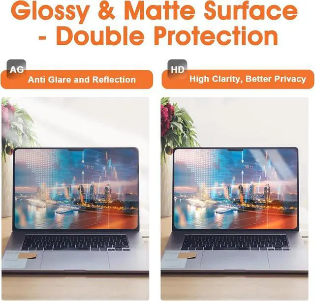 Alt view image 3 of 7 - Magnetic Privacy Screen for MacBook Air 13.6 & 13 Inch (2022-2026, M2, M3, M4, M5), Anti-Blue Light Glare Privacy Screen Shield and Protector for Mac 13 Inch (A2681 A3113 A3240 A3449)