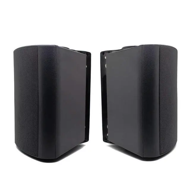 Alt view image 2 of 7 - 5.25 Inch Indoor Outdoor Bluetooth Speakers Patio Waterproof Wired Wall Mount System 300 Watts (Black)