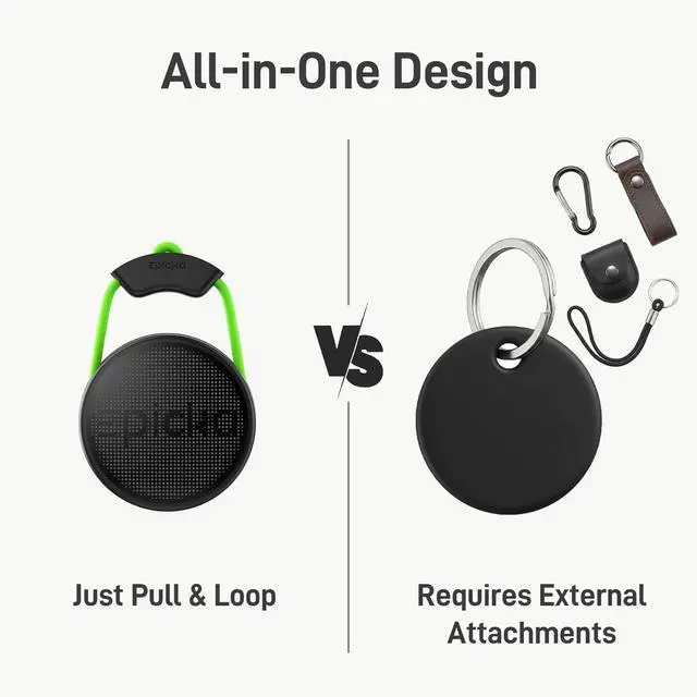 Alt view image 3 of 7 - Tracker Tags with Adjustable Strap, 2-Year Battery, 4 Pack, Black | Works with Apple Find My (iOS Only), IP67 Waterproof, NFC-Enabled Item Finder for Keys, Luggage, Bikes, and Pets