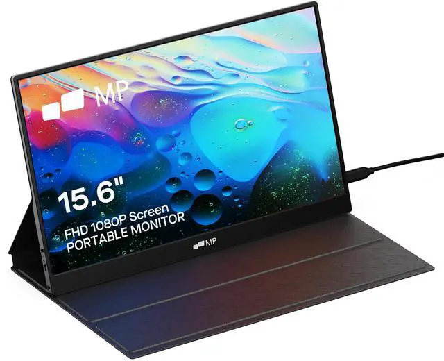 Main image of Mobile Pixels Fold Portable Monitor, 15.6 "1080P Full HD Laptop Monitor | Plug and Play USB C/HDMI Travel Monitors with Smart Case for macOS/Windows/Android/Switch