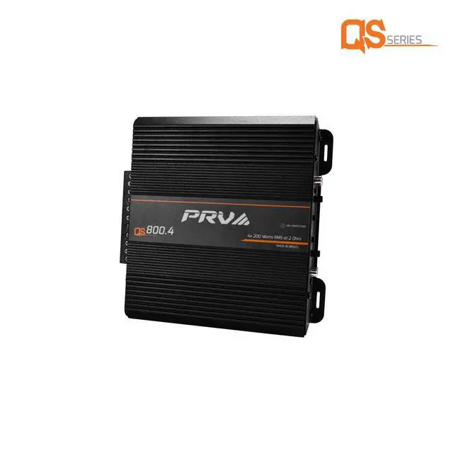 Alt view image 5 of 7 - QS800.4 2 Ohm Compact 4 Channel Car Audio Amplifier 4 x 220 Watts RMS at 2 Ohm - 800 Watt Amp 12 Volts Amp Class D Bridgeable 800x4 High Power Stereo