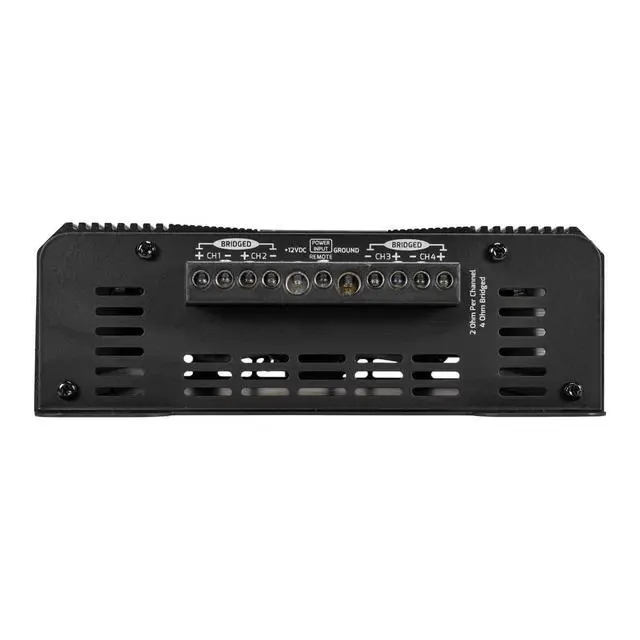 Alt view image 6 of 7 - QS800.4 2 Ohm Compact 4 Channel Car Audio Amplifier 4 x 220 Watts RMS at 2 Ohm - 800 Watt Amp 12 Volts Amp Class D Bridgeable 800x4 High Power Stereo