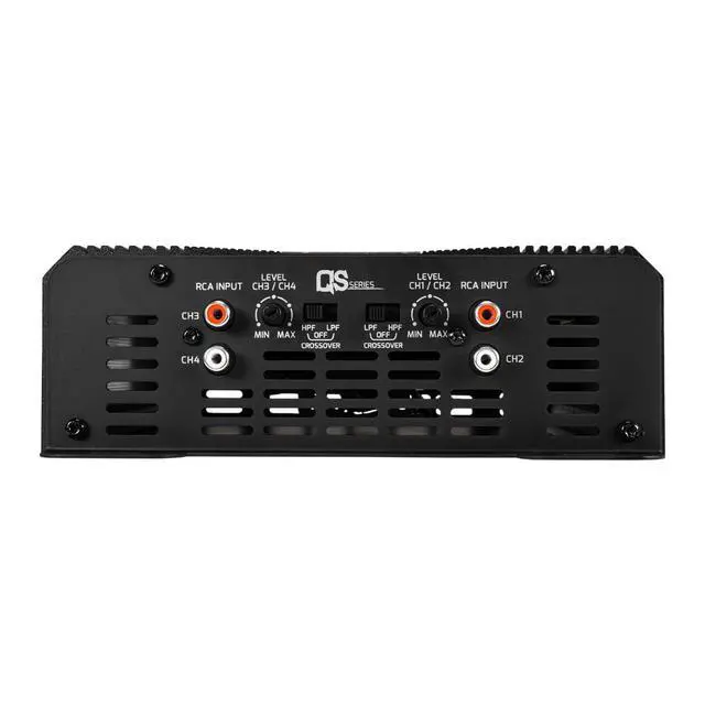 Alt view image 7 of 7 - QS800.4 2 Ohm Compact 4 Channel Car Audio Amplifier 4 x 220 Watts RMS at 2 Ohm - 800 Watt Amp 12 Volts Amp Class D Bridgeable 800x4 High Power Stereo