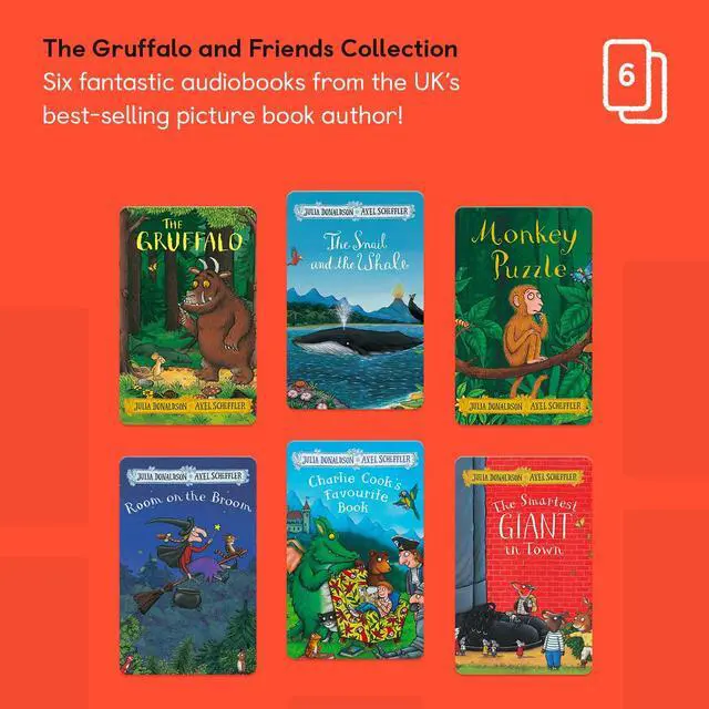 Alt view image 3 of 6 - Mini (2024 Ed.) Kids Audio Player + Gruffalo & Friends Bundle, Ages 3+ | Kids audio player with Julia Donaldson stories | screen-free storytelling toy | mp3 player | gift ages 3+ | screen free toy