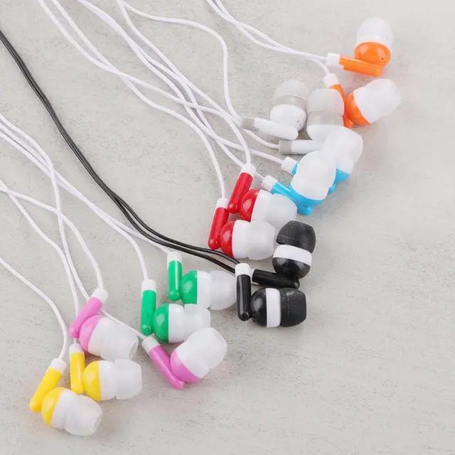 Alt view image 2 of 7 - 50 Pack Bulk Kids Earbuds for Classroom, Student Wired Headphones in Ear Earbuds for School Librariy, 3.5mm Multi Colored Wholesale Earphones for Chromebook Laptop PC