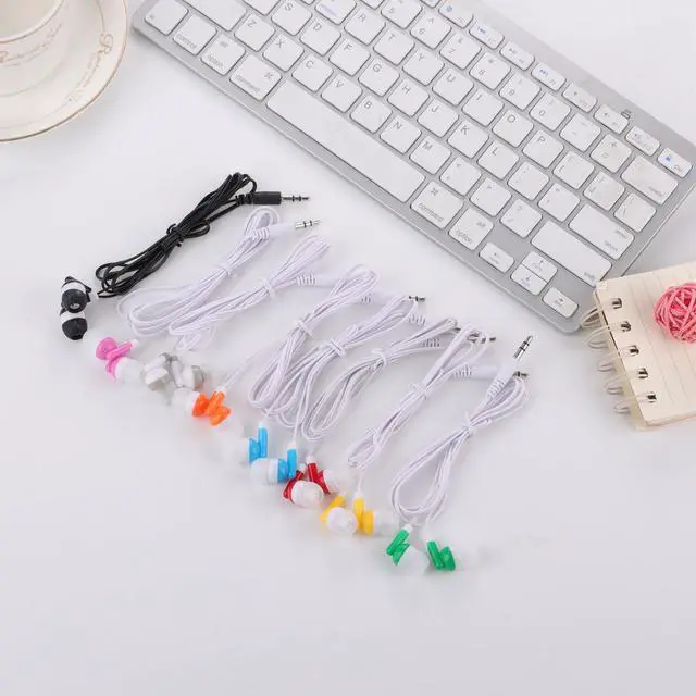 Alt view image 6 of 7 - 50 Pack Bulk Kids Earbuds for Classroom, Student Wired Headphones in Ear Earbuds for School Librariy, 3.5mm Multi Colored Wholesale Earphones for Chromebook Laptop PC