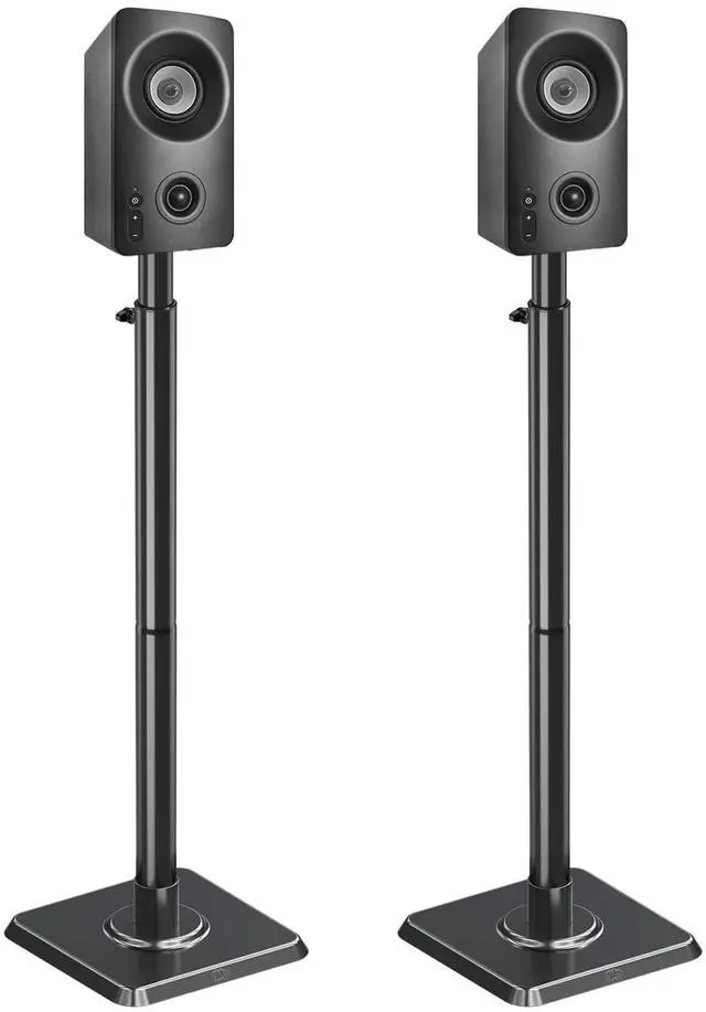 Main image of Speaker Stands - Height Adjustable Speaker Stand for Vizio, Polk, JBL, Sony, Speaker Stands Pair with Wire Management (Holds up to11LBS Per Stand)